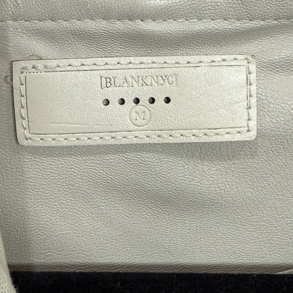 BLANKNYC Womens Sz M Asymmetrical Drape Lagenlook Jacket Cream Quiet Luxury - Picture 5 of 12